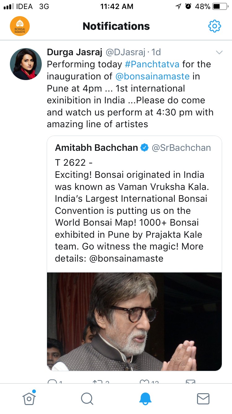 Tweet by Amitabh Bachchan