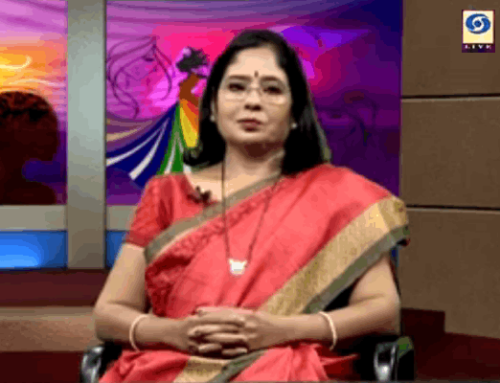 Mrs. Prajakta Kale in conversation with Sahyadri channel